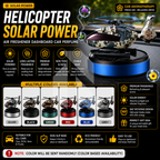 Helicopter Solar Power Car Dashboard Air Freshener – Rotating Fragrance Decor