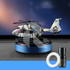 Helicopter Solar Power Car Dashboard Air Freshener – Rotating Fragrance Decor