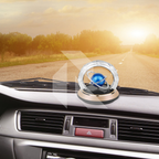 Car Solar Rotating Galaxy Aromatherapy Diffuser – Automobile Double Ring Solar Perfume Diffuser