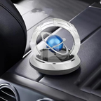 Car Solar Rotating Galaxy Aromatherapy Diffuser – Automobile Double Ring Solar Perfume Diffuser