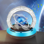 Car Solar Rotating Galaxy Aromatherapy Diffuser – Automobile Double Ring Solar Perfume Diffuser