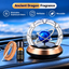Car Solar Rotating Galaxy Aromatherapy Diffuser – Automobile Double Ring Solar Perfume Diffuser