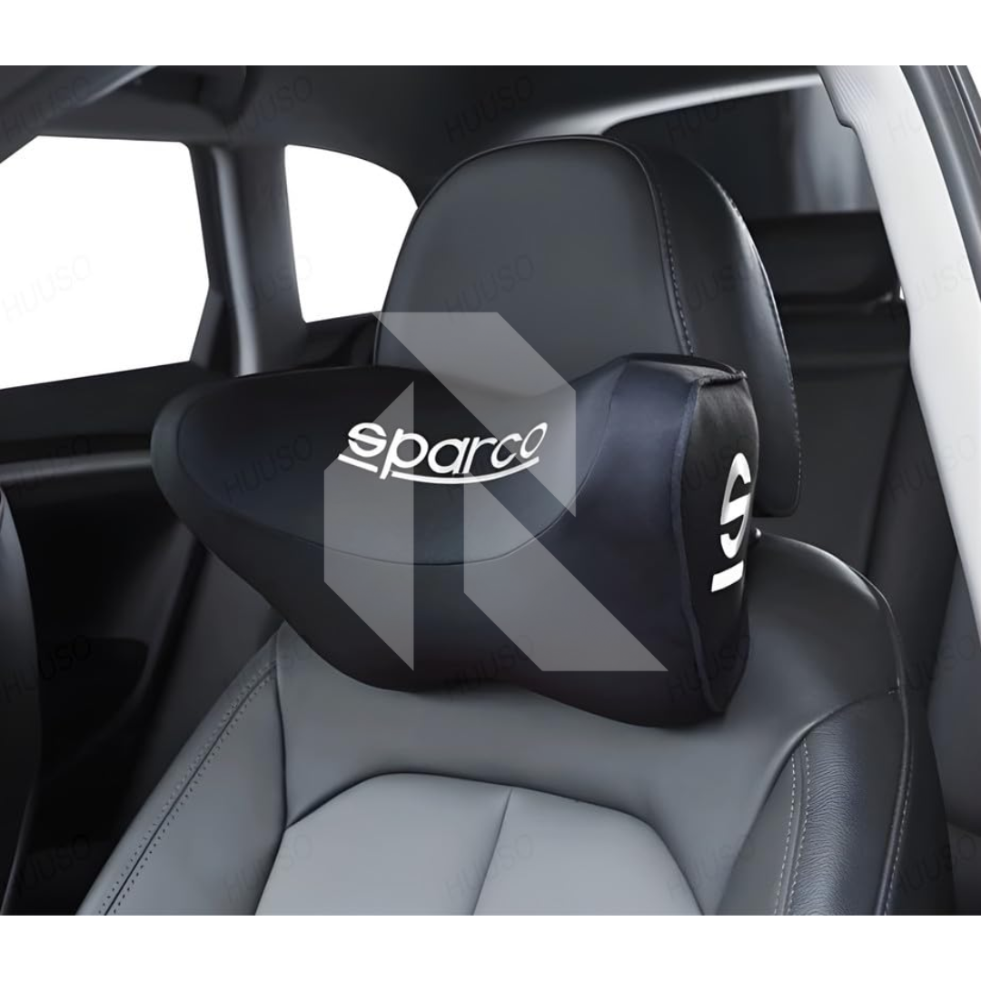 Sparco Universal Neck Rest Pillow  – Comfortable Car Seat Headrest Neck Support Cushion (1 Piece)