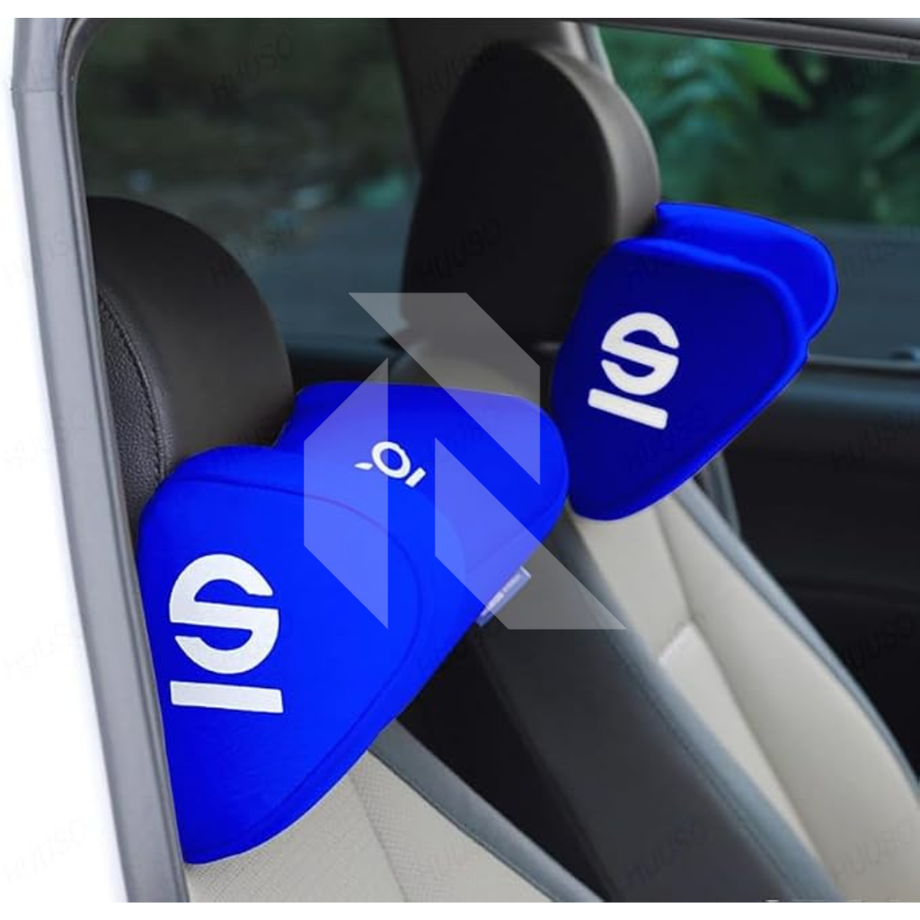 Sparco Universal Neck Rest Pillow  – Comfortable Car Seat Headrest Neck Support Cushion (1 Piece)