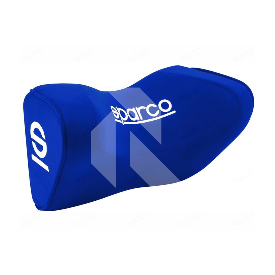 Sparco Universal Neck Rest Pillow  – Comfortable Car Seat Headrest Neck Support Cushion (1 Piece)