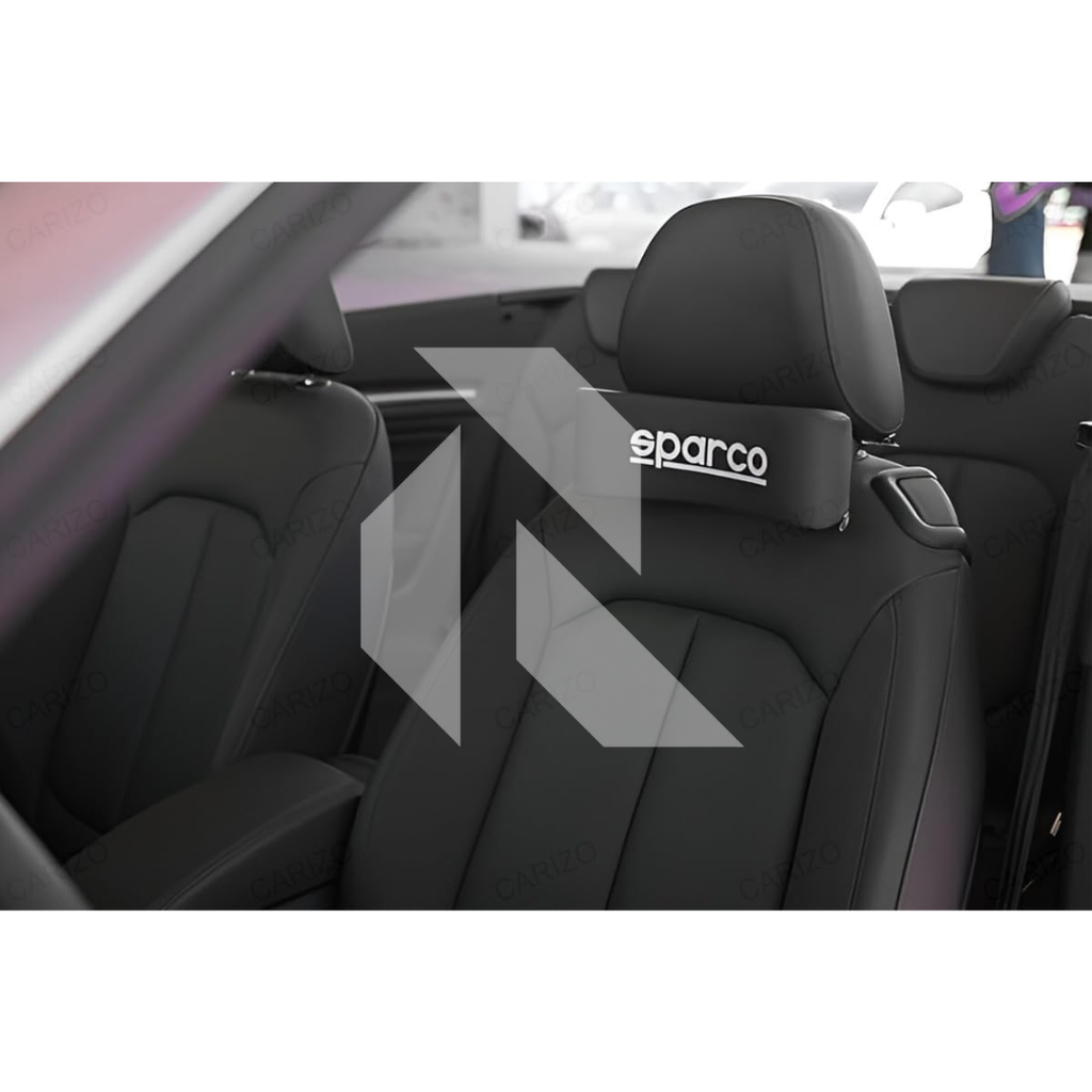 Sparco Ergonomic Neck Pillow – Universal Car Headrest Support Cushion (1 Piece)