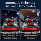Solar Sports Bike Car Dashboard Air Freshener – 360° Rotating Solar Fragrance Decor
