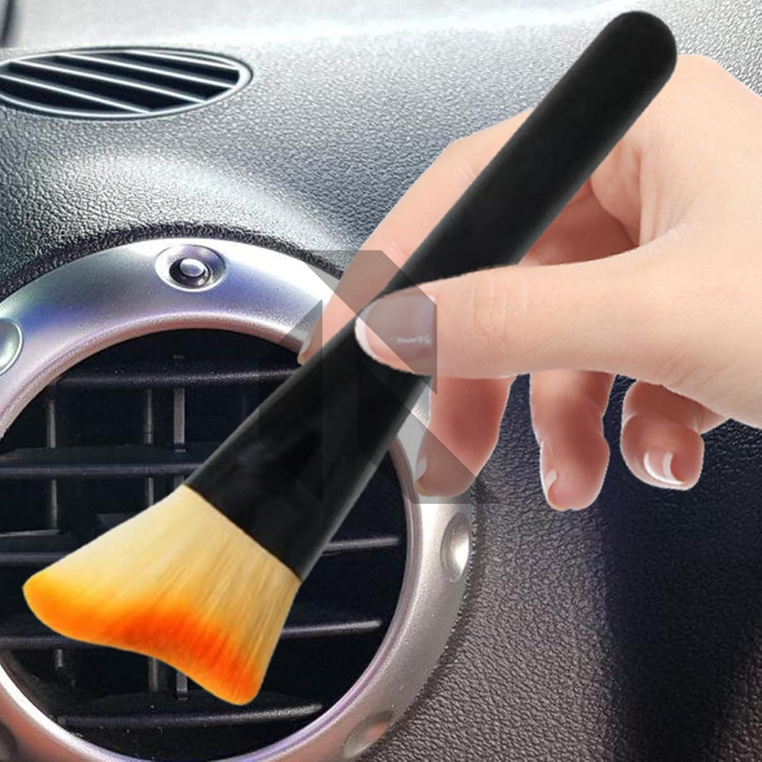 Soft Bristle Stick Car Detailing Dusting Brush – Interior Dashboard & AC Vent Cleaning Brush