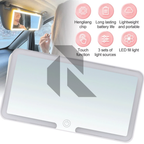 Universal Car Sun Visor LED Makeup Mirror – USB Rechargeable Touch Sensor Vanity Mirror