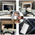 Universal Car Sun Visor LED Makeup Mirror – USB Rechargeable Touch Sensor Vanity Mirror