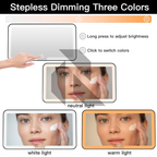 Universal Car Sun Visor LED Makeup Mirror – USB Rechargeable Touch Sensor Vanity Mirror
