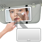 Universal Car Sun Visor LED Makeup Mirror – USB Rechargeable Touch Sensor Vanity Mirror