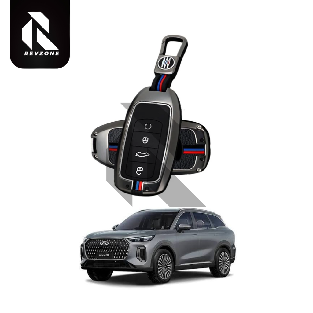 Chery Tiggo 9 Metal Key Cover Premium Protective Case – Zinc Alloy Smart Key Protection Shell