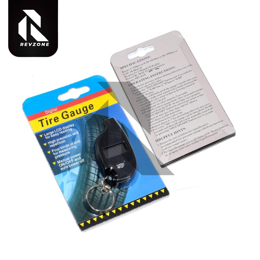 Digital Tire Pressure Gauge Keychain – Portable Car & Bike Tire Pressure Tester