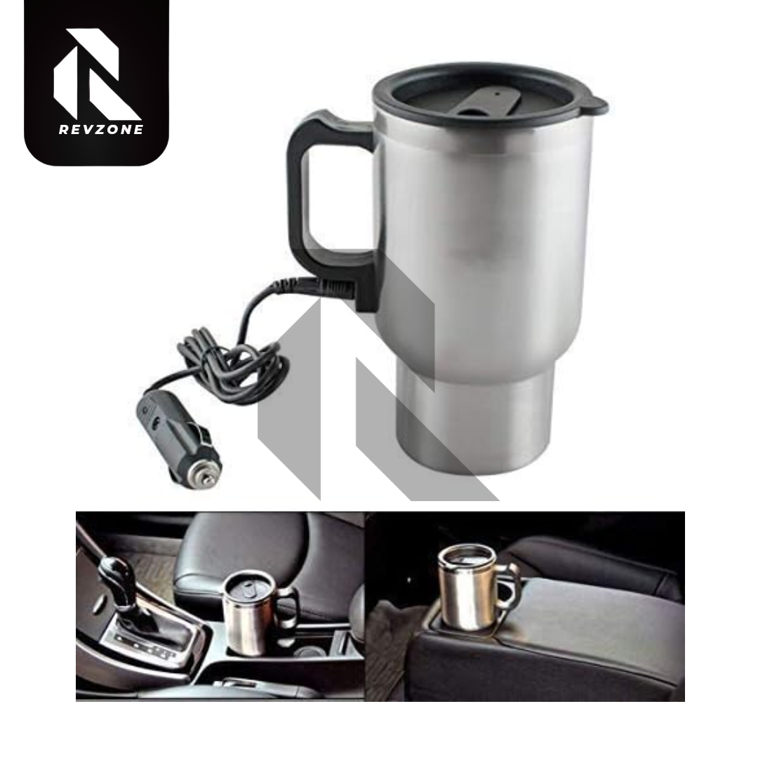 Stainless Steel Electric Smart Mug 12V Car Heated Cup – Vacuum Insulated Travel Heating Mug Main image