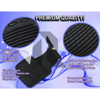 Universal 3 Piece Heavy Duty Car Floor Mat Set – Waterproof All-Weather Interior Protection (Black)