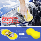 Compressed Car Wash Sponge – Expandable High Density Foam Cleaning Sponge