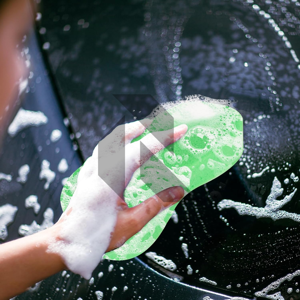 Compressed Car Wash Sponge – Expandable High Density Foam Cleaning Sponge