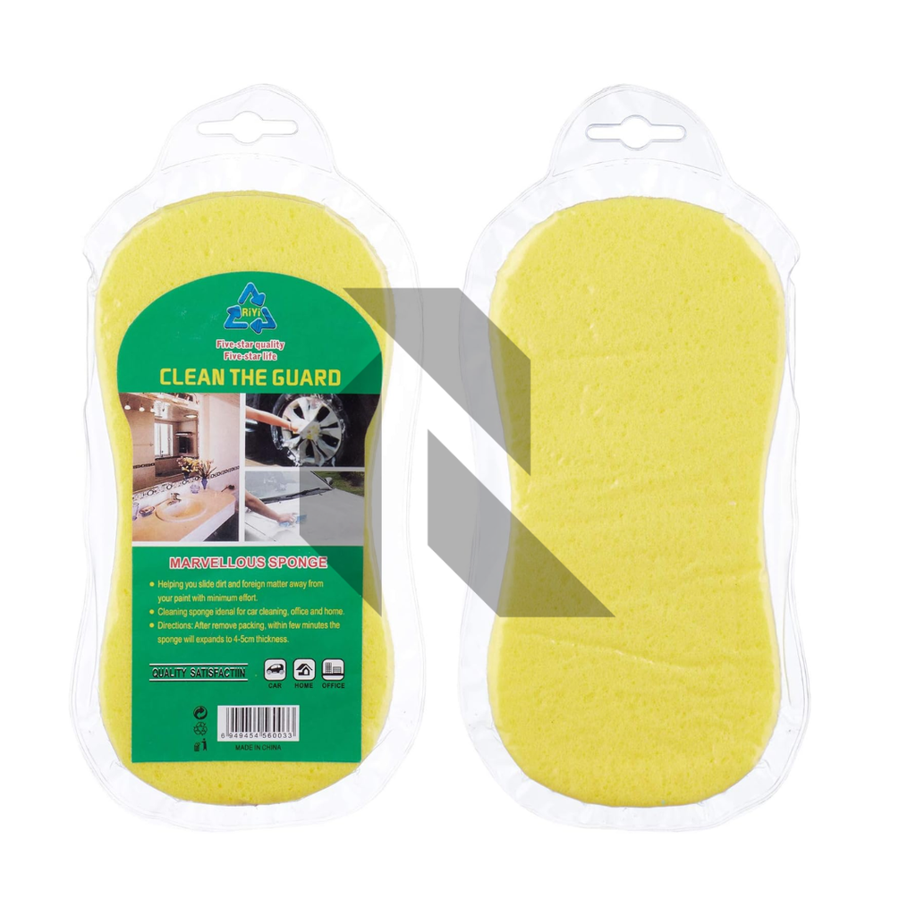 Compressed Car Wash Sponge – Expandable High Density Foam Cleaning Sponge
