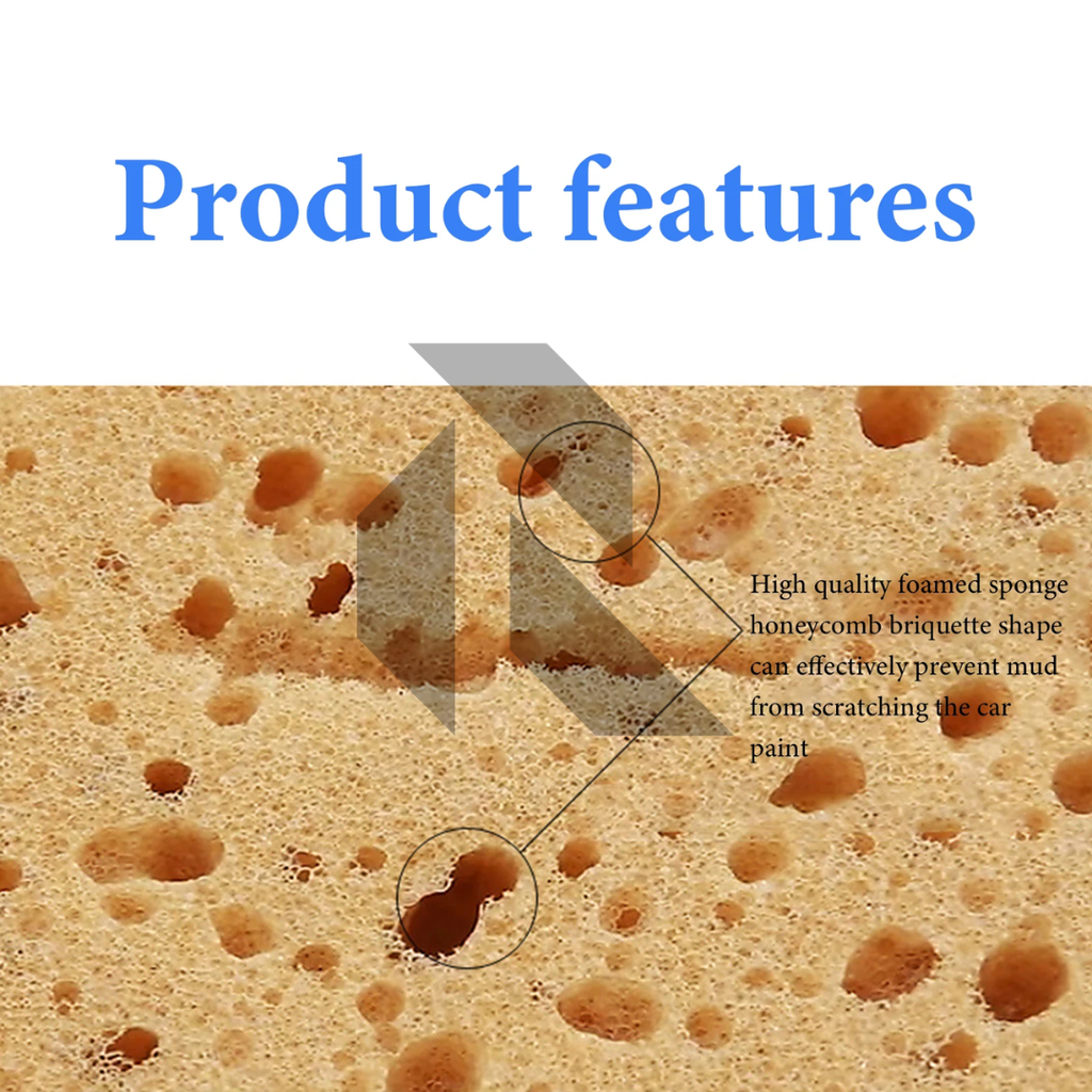 Compressed Car Wash Sponge – Expandable High Density Foam Cleaning Sponge
