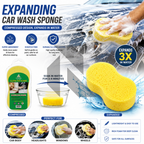 Compressed Car Wash Sponge – Expandable High Density Foam Cleaning Sponge