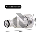 Universal Inlet Water Filter for Pressure Washers – Transparent Water Pump Protection Filter