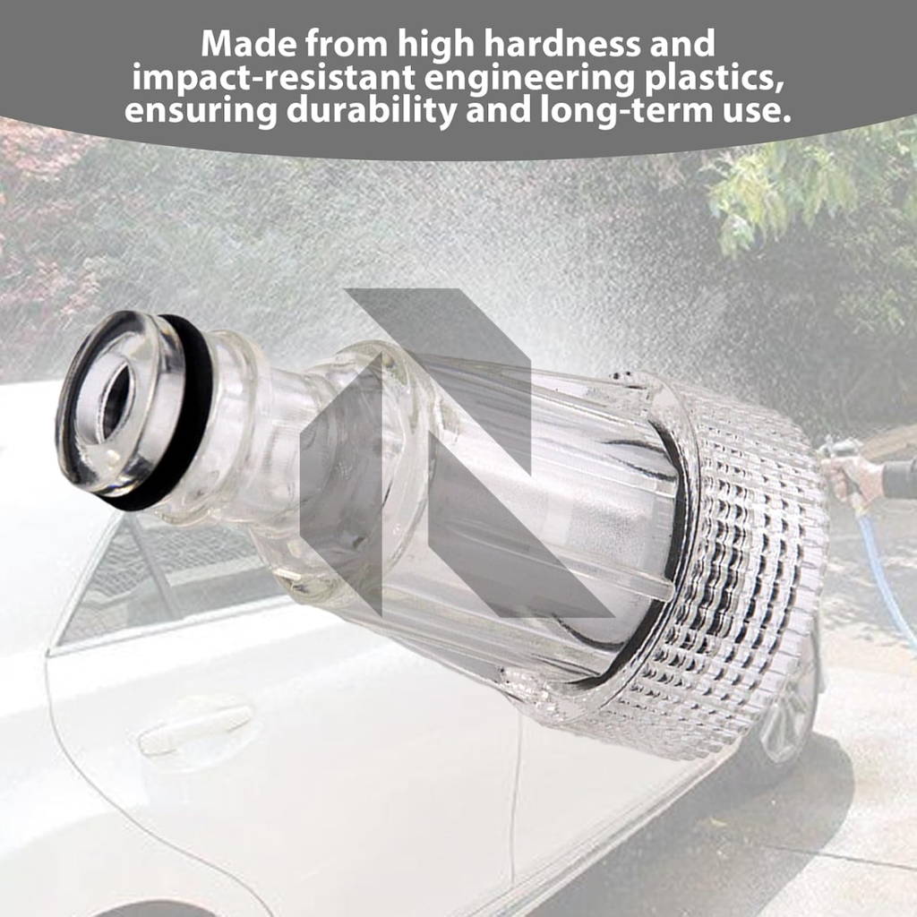Universal Inlet Water Filter for Pressure Washers – Transparent Water Pump Protection Filter