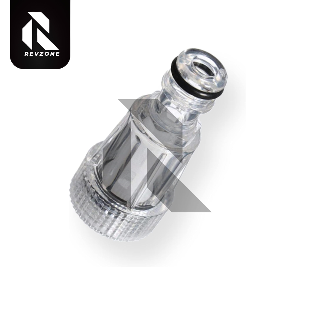 Universal Inlet Water Filter for Pressure Washers – Transparent Water Pump Protection Filter