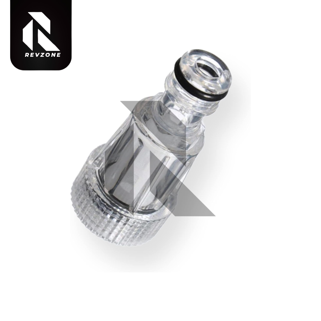 Universal Inlet Water Filter for Pressure Washers – Transparent Water Pump Protection Filter