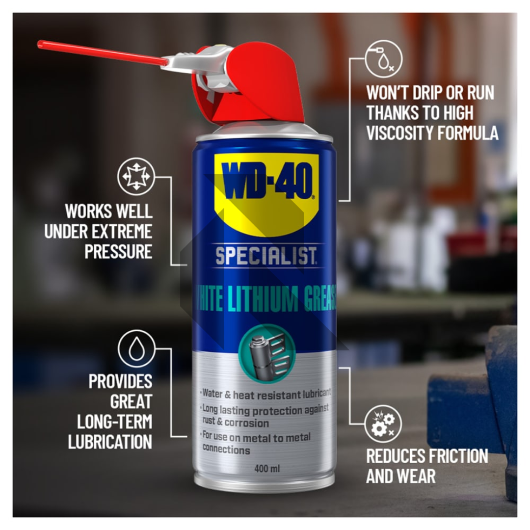 WD-40 Specialist White Lithium Grease Spray 400ML