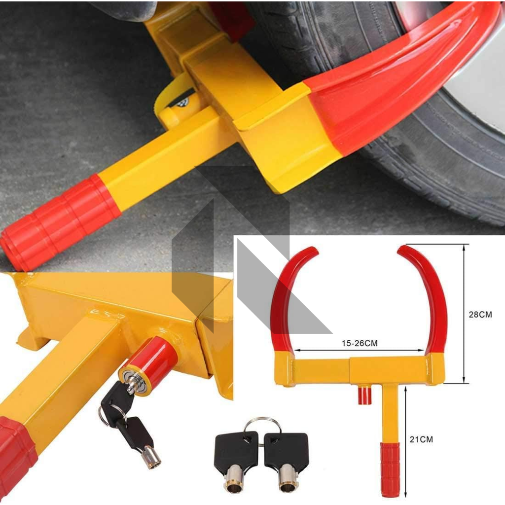Universal Heavy-Duty Anti-Theft Car Wheel Lock Clamp