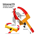 Universal Heavy-Duty Anti-Theft Car Wheel Lock Clamp