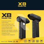 X8 Turbo Jet Blower – Portable Rechargeable Air Duster for Car Detailing, PC & Multi Use