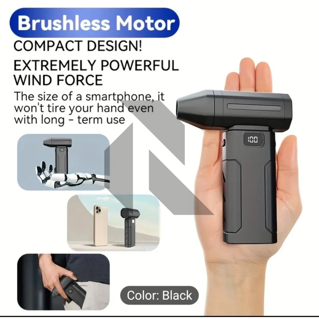 X8 Turbo Jet Blower – Portable Rechargeable Air Duster for Car Detailing, PC & Multi Use