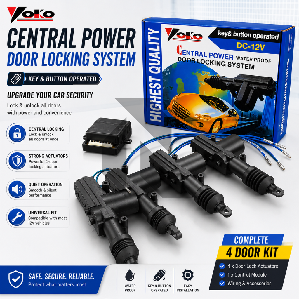 YOKO Car Door Central Locking System Kit 12V