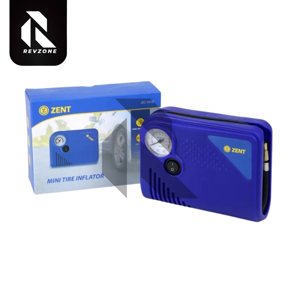 Zent Mini Tire Inflator 12V – Portable Car Air Compressor